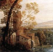 Claude Lorrain, Landscape with Dancing Figures (detail) dfg